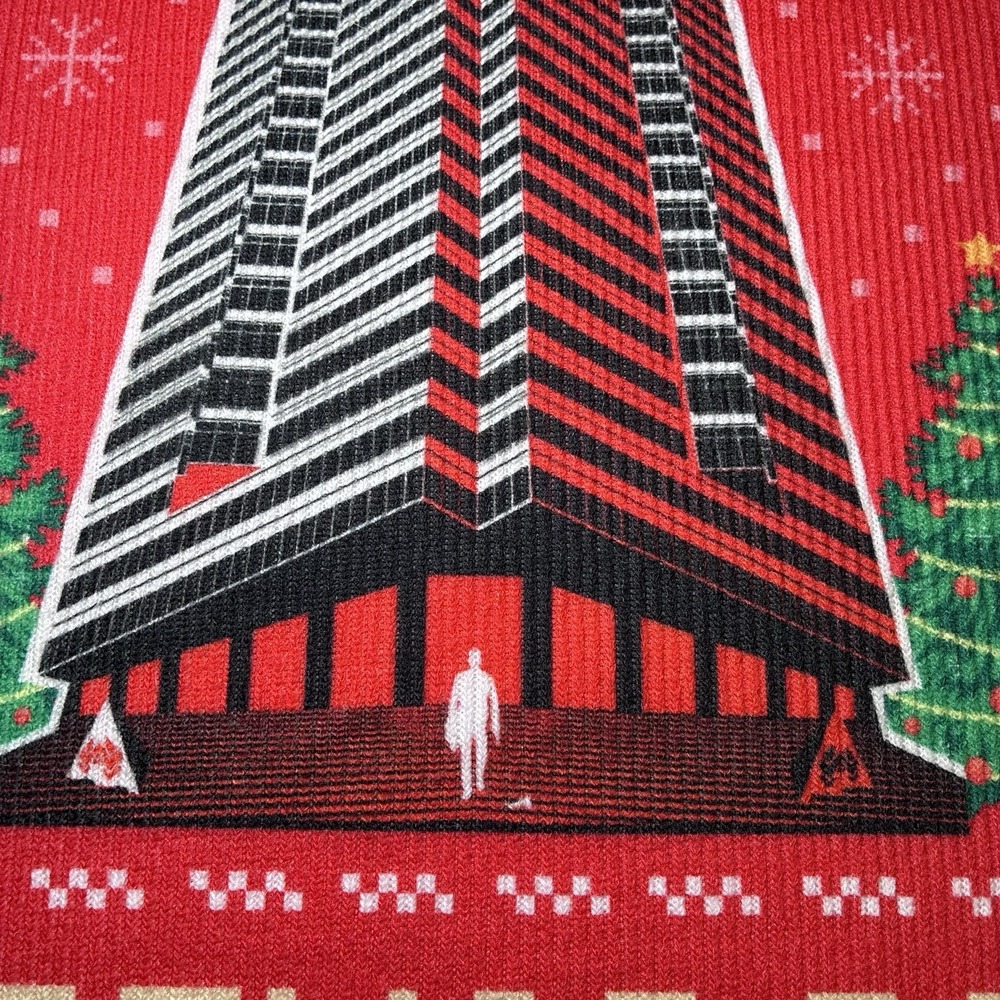 Die Hard Ugly Christmas Sweater Nakatomi Plaza Christmas Party 1998 Mens Medium - Picture 8 of 11